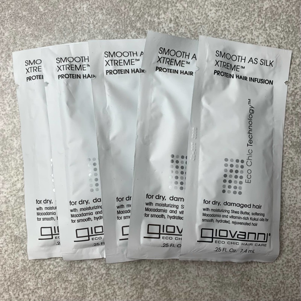 Giovanni — Smooth As Silk Xtreme Protein Hair Infusion Set of 5 Travel Size NEW
